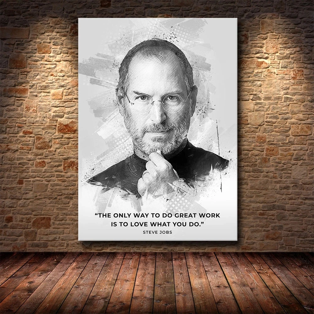 Poster Print Hot Steve Jobs Quote Artwork Great Star Modern Oil Painting Wall Art Canvas Picture Living Home Room Cuadros Decor