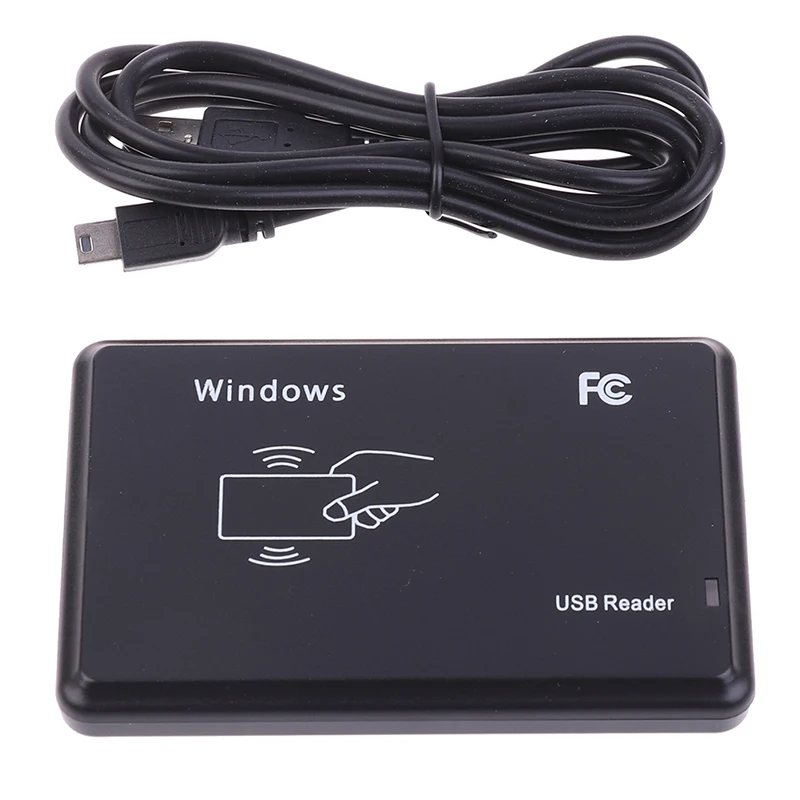 RFID Reader USB Port EM4100 TK4100 125khz ID Contactless Sensitivity Smart Card Support Window System/Linux