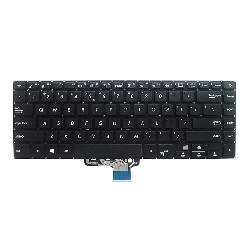 US laptop keyboard for ASUS Pro15 S15 S510 S510U S5100UQ UK505B U5100UQ S510UA UX530 UX550 UX580 BLACK