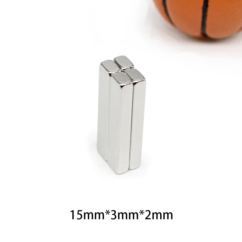 15x3x2mm Super Strong Square Magnet 15x3x2mm For Home Refrigerators, Offices DIY 15*3*2