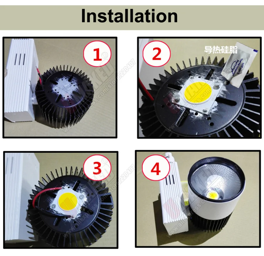 5PCS COB LED chip light-emitting Diode bridgelux 1304 1507 1512 1816 1820 LED cob high brightness DIY High-end shop track light