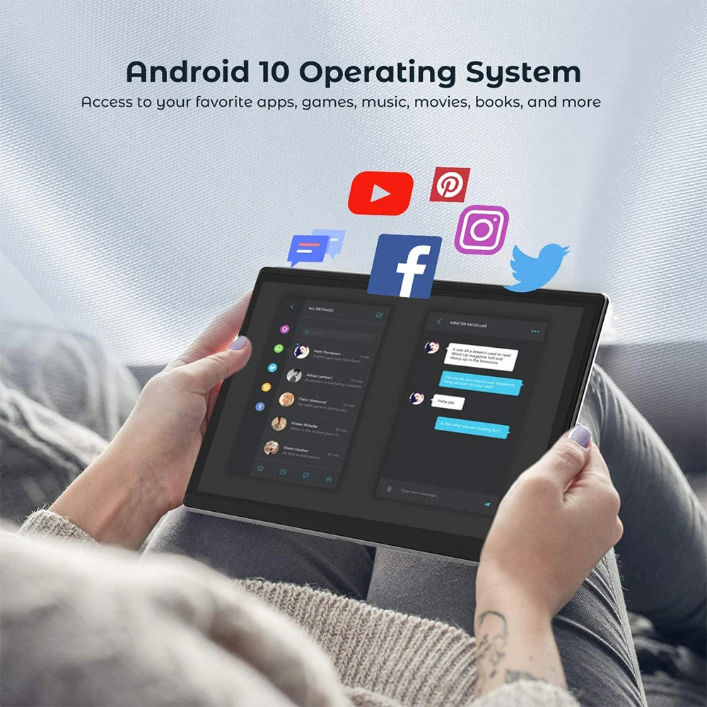 Dragon Touch Nieuwe Tablet Notepad 102 10 Inch Android 10 Tablet Octa-Core 3Gb + 32Gb Ips hd Wifi Bluetooth 5G Gps Tabletten Pc Laptop