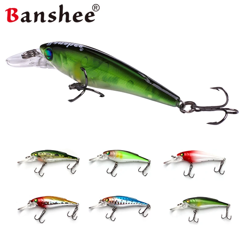 Banshee 1PCS Fishing Lures K223 Assorted Colors Minnow Isca Artificial Hard Bait Pesca Leurre Slow Sinking Jerkbait Crap Wobber