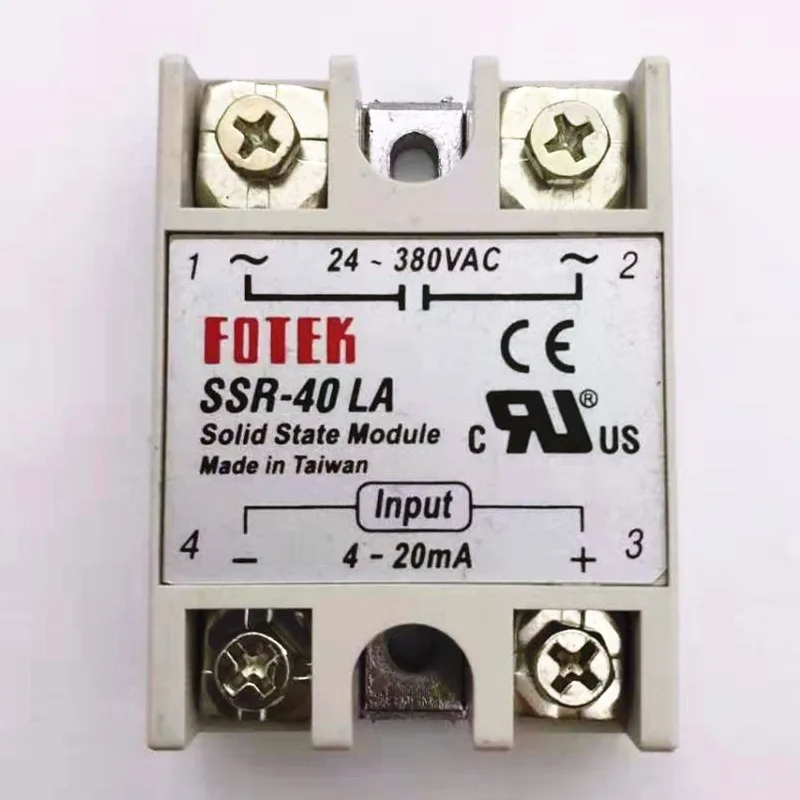 SSR-40LA 4-20mA wejście AC 24-380V 40A wyjście pojedynczy Regulator napięcia fazy przekaźnik stanu stałego SSR
