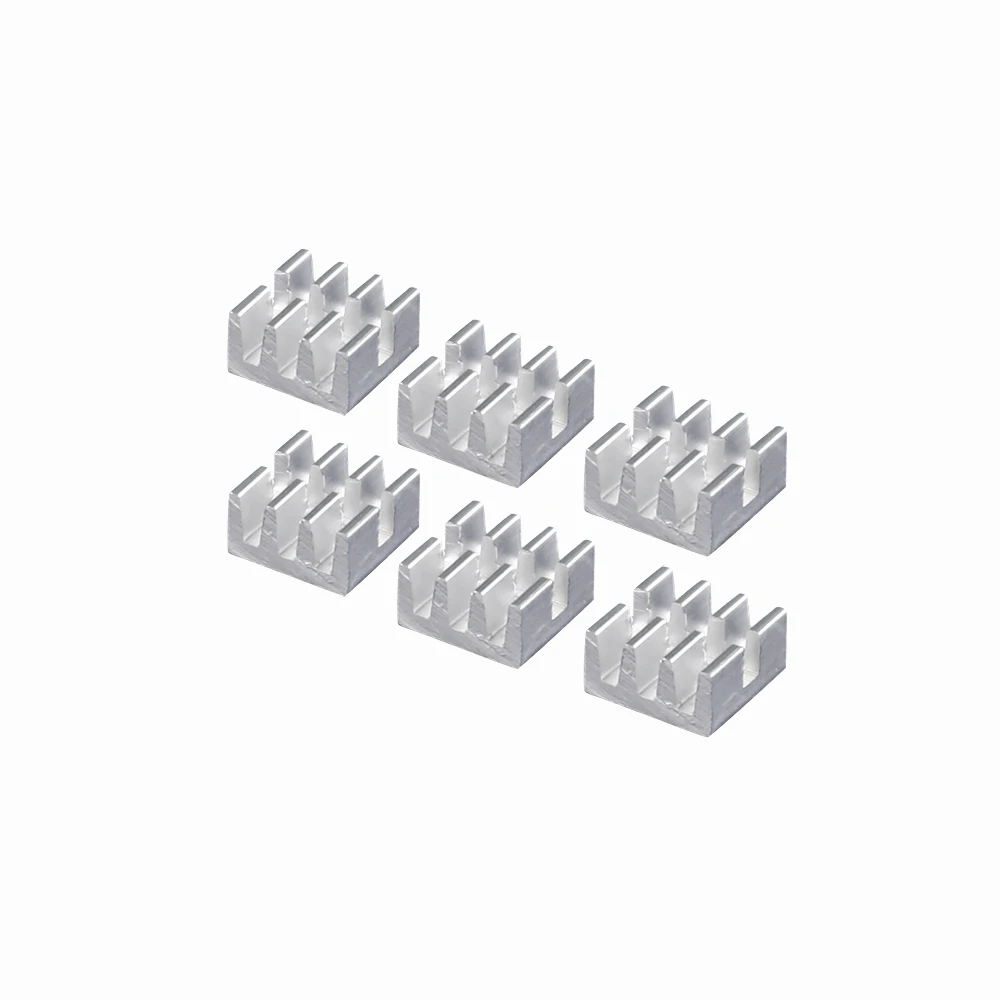 

500 Pcs 6.4MM X 6MM X 3.7MM 6mm RHS-01 MOS Tiny Aluminum Heat Sinks Cooling Radiator Heatsink