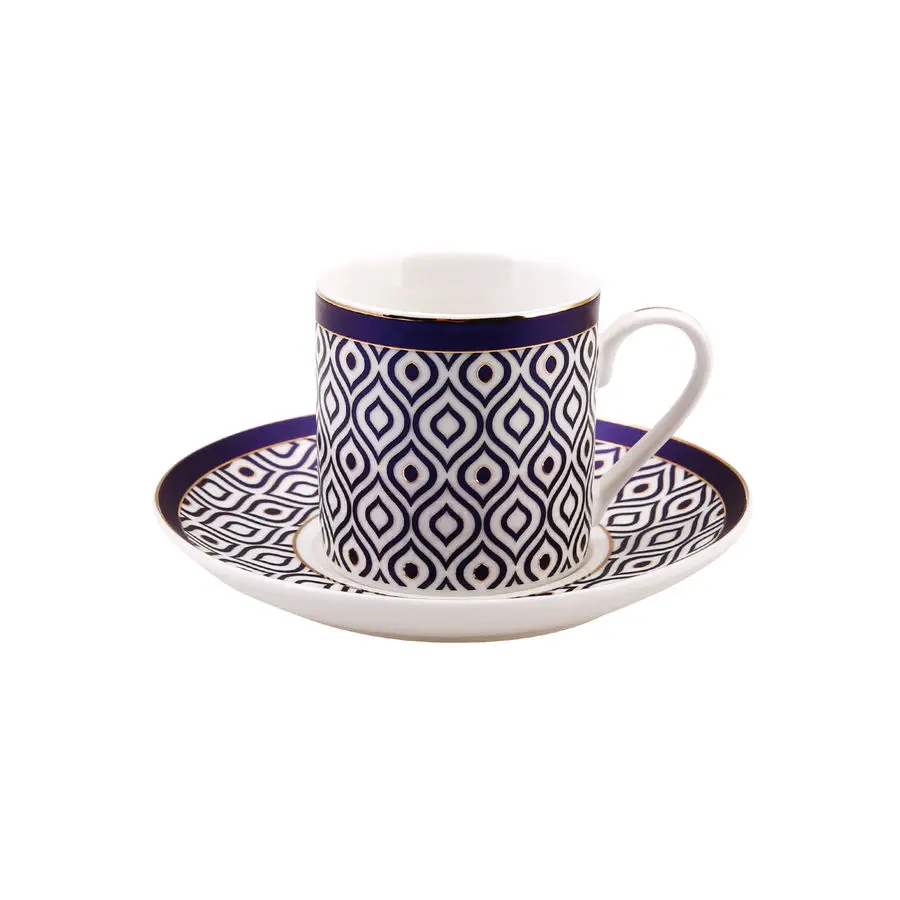 

DOLBOVI Emsan Evil Eye 6 Pieces Porcelain coffee cup Pad Emsan coffee cup mug кружка coffee cup cup