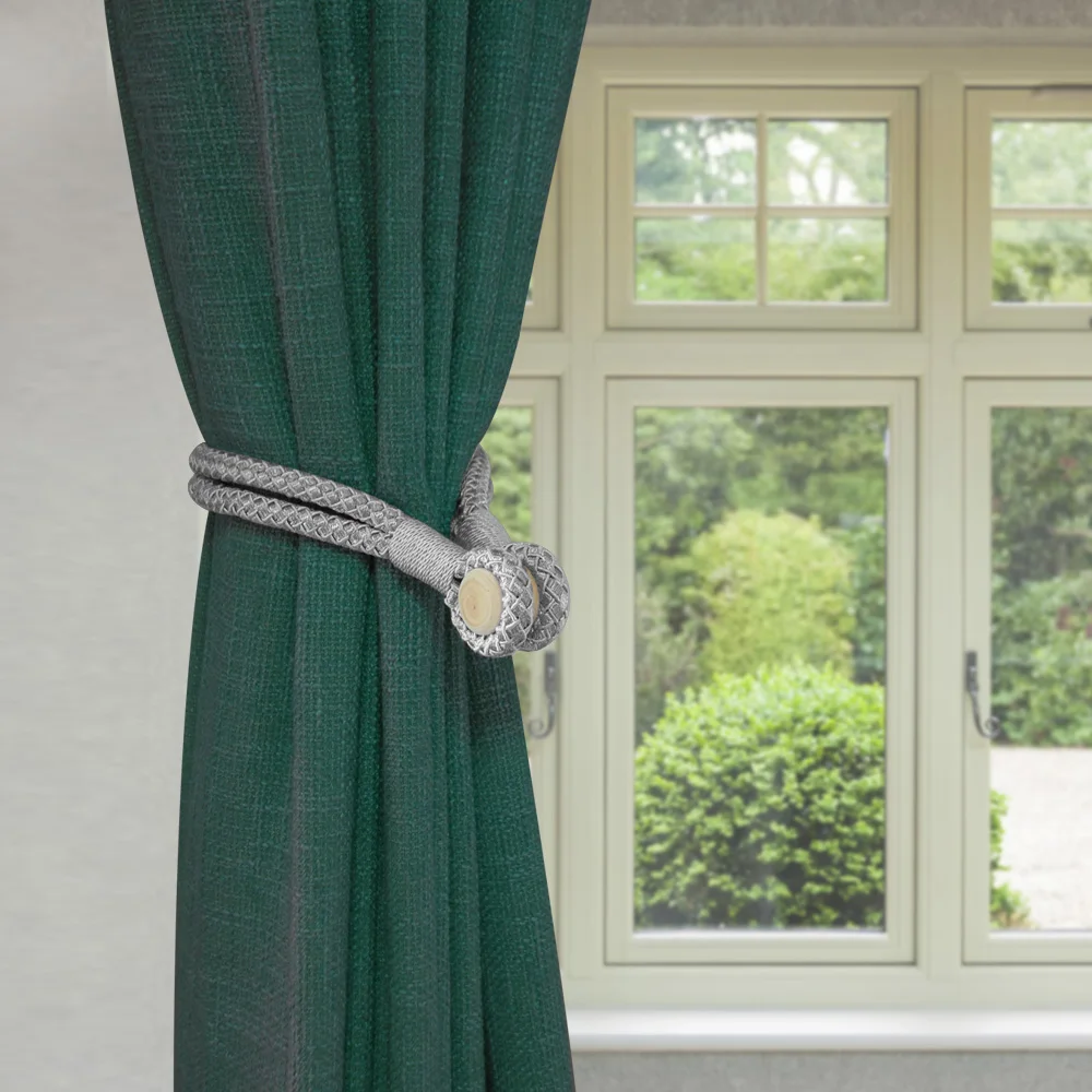1Piece Magnetic Curtain Tieback Handmade Curtains Holder Clips Buckle Straps Curtain Accessories Wood Tie Backs Home Decorations