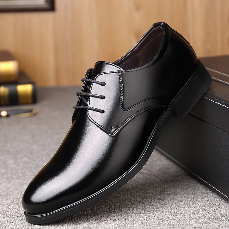 Mazefeng 2019 New Fashion Business Dress Men Shoes Classic Leather Men\'S Suits Shoes Fashion Lace-up Dress Shoes Men Oxfords