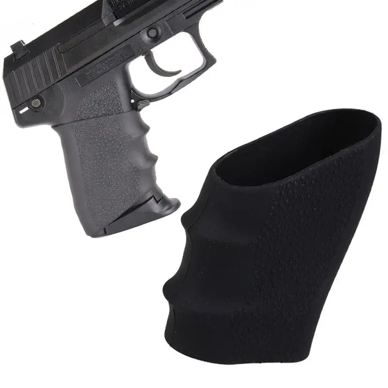 Full Size Anti Slip Past Voor Mouw (Universele) Rubber Grip Glock17 19 20 26, S & W, Sigma, SIG Sauer, Ruger, Colt, Beretta Mod