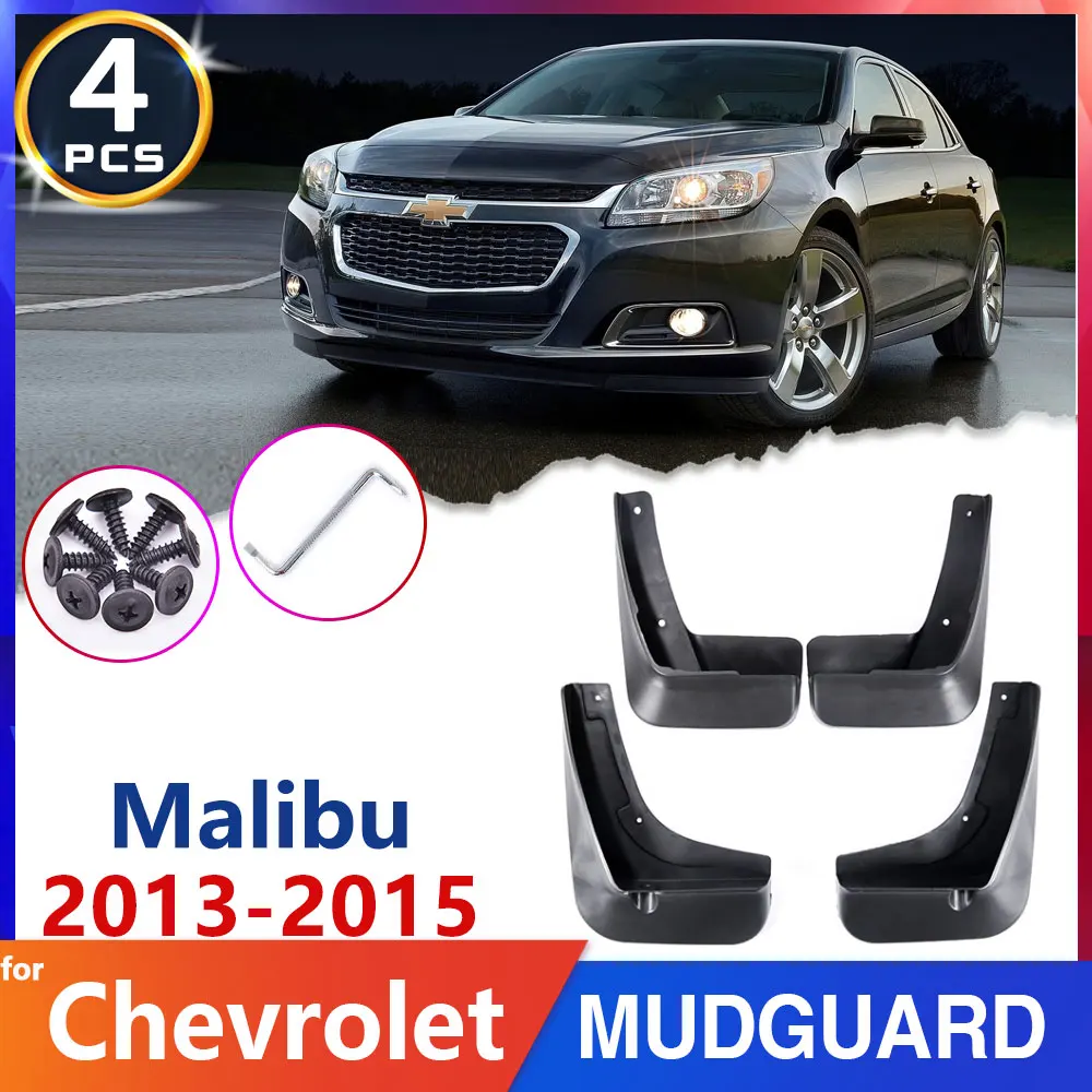 Car Tire Fender Mud Flap for Chevrolet Malibu 2013 2014 2015 8th 8 Gen Mudguard Mudflaps Splash Guards Stickers Automative-Goods