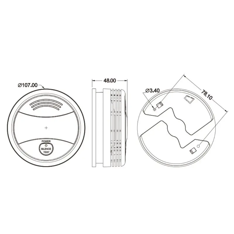 Wifi Rookmelder Fire Alarm Sensor Tuya App Smart Leven App Home Security Detecteren Apparaat Eenvoudige Installatie