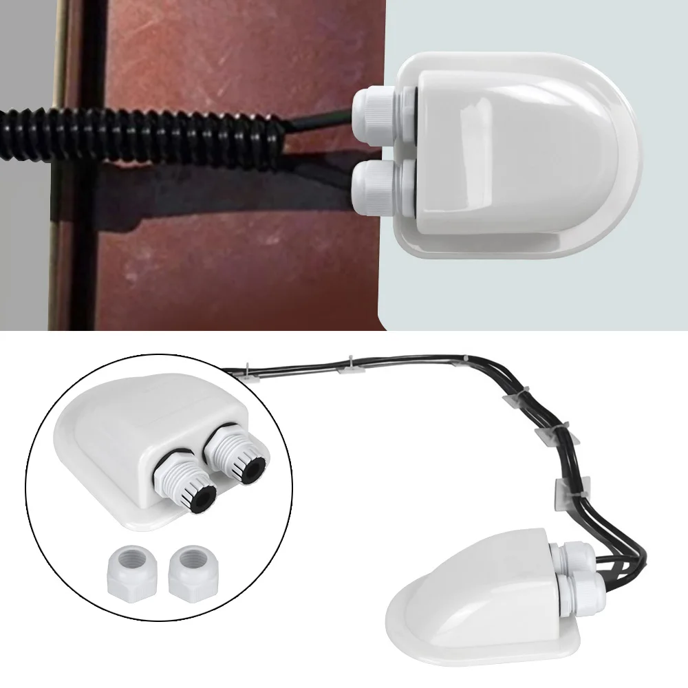 Roof Wire Entry Cable Entry Gland Box Cable Connector Holder RV Yacht Caravan Accessories Caravan Solar Car Junction Box