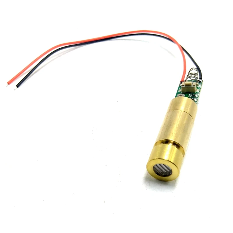 مختبر صناعي APC 450nm 100mw وحدة خط ليزر ديود أزرق نقي 12x35 مللي متر مبيت نحاسي 3.7 فولت-4.2 فولت