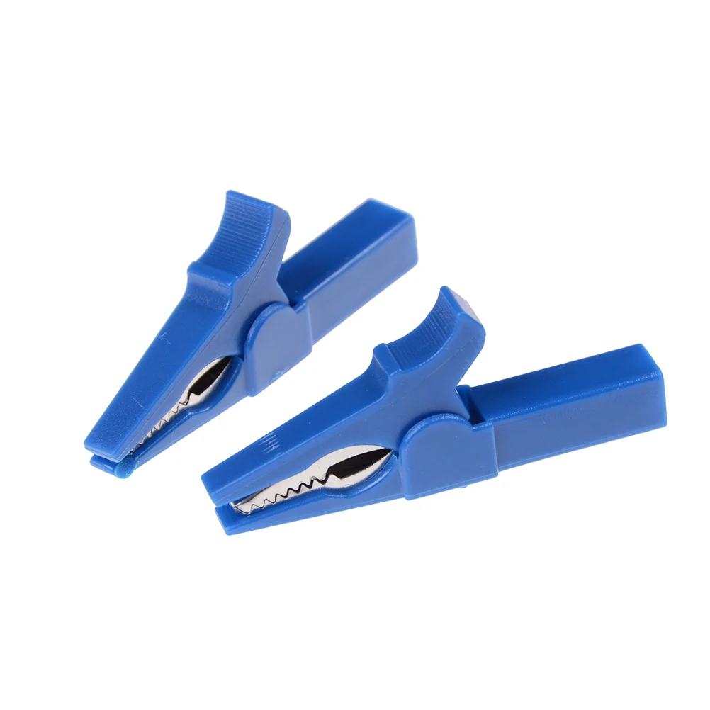 Clip di prova batteria 2PCS 55MM HV Clip a coccodrillo per spina a Banana 4mm multimetro penna cavo sonde Clip a coccodrillo