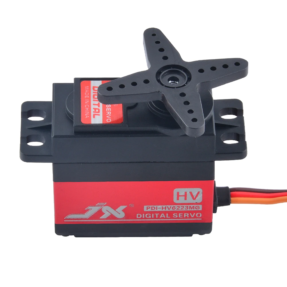 

Jx Pdi-Hv6223Mg 8.4V 23Kg 0.16 Sec Metal Gear Middle Cnc Digital Standard Servo for 1/8 1/10 Rc Car Robot Airplane Drone Aicraft