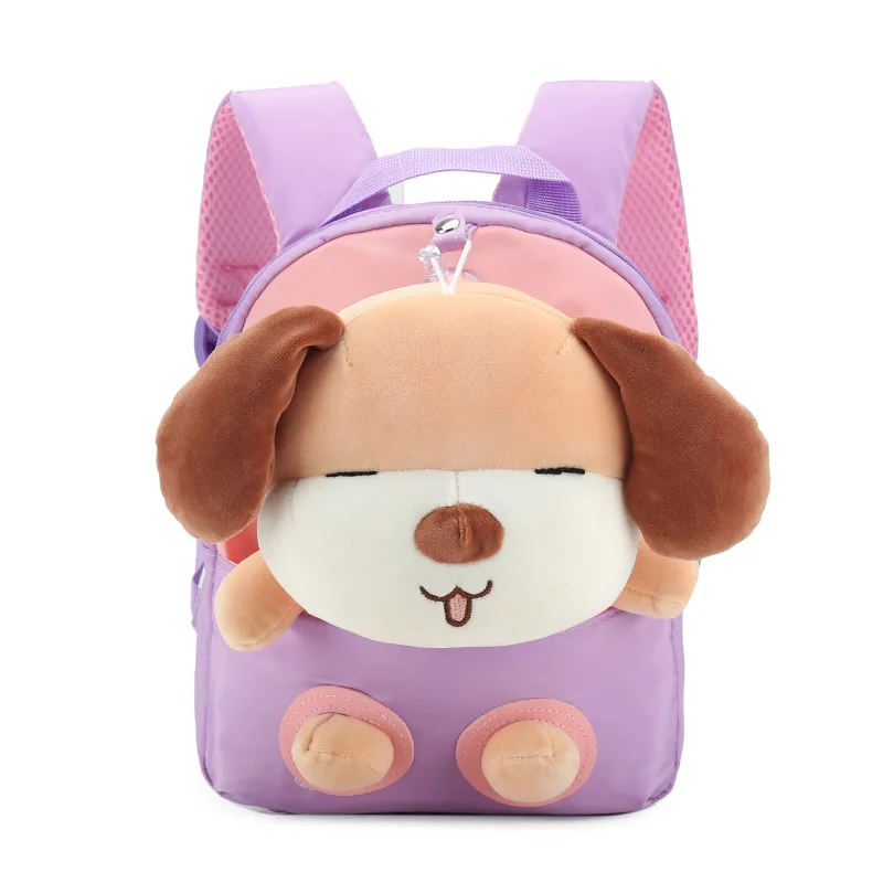 2024 New Plush puppy kids backpack girls lightweight preschool backpack Cartoon cute backpack small children\'s kindergarten bags