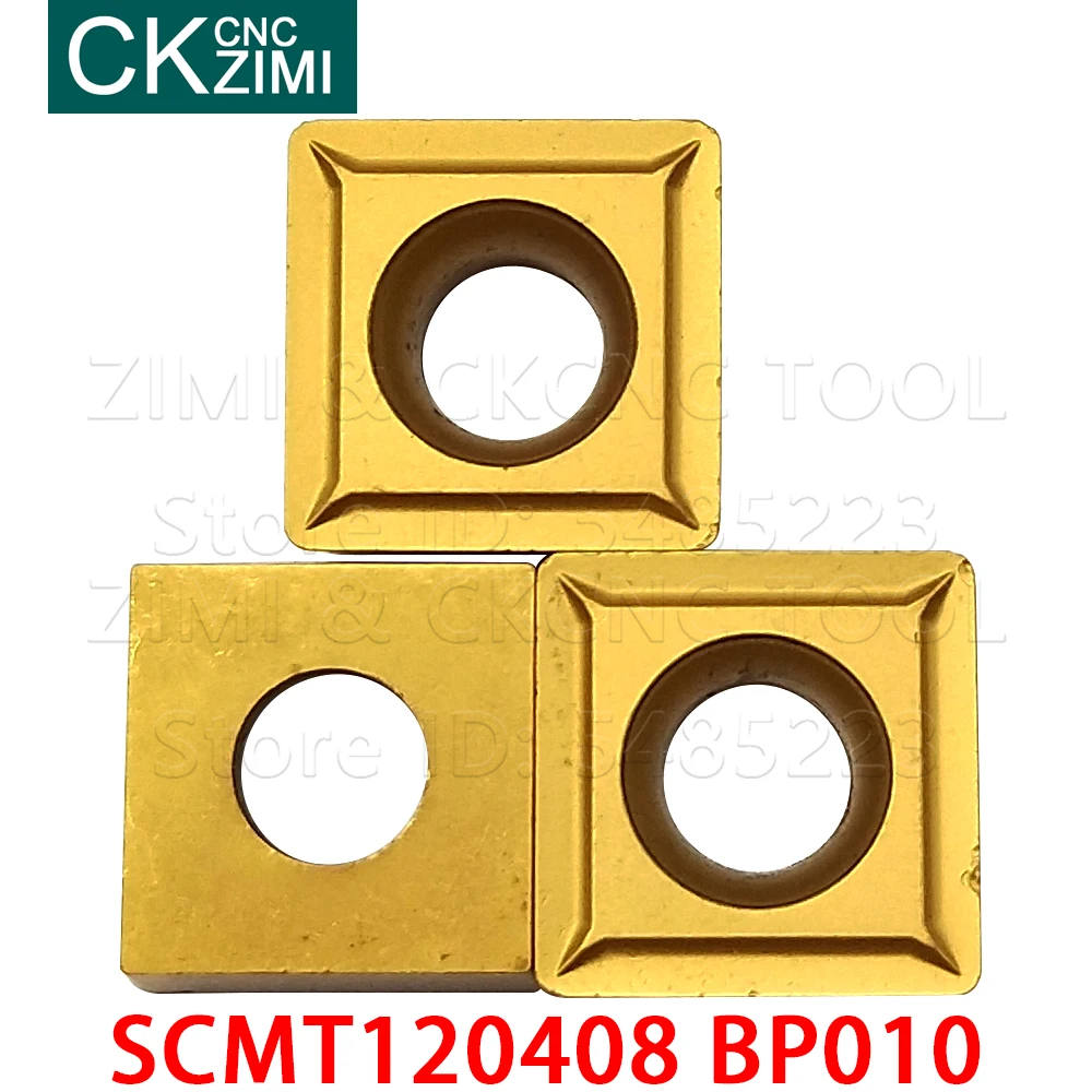 10Pcs SCMT120408 BP010 SCMT432คาร์ไบด์แทรกภายนอกแทรกเครื่องมือ CNC เครื่องกลึงโลหะเครื่องกลึงโลหะเครื่องมือ SCMT ...