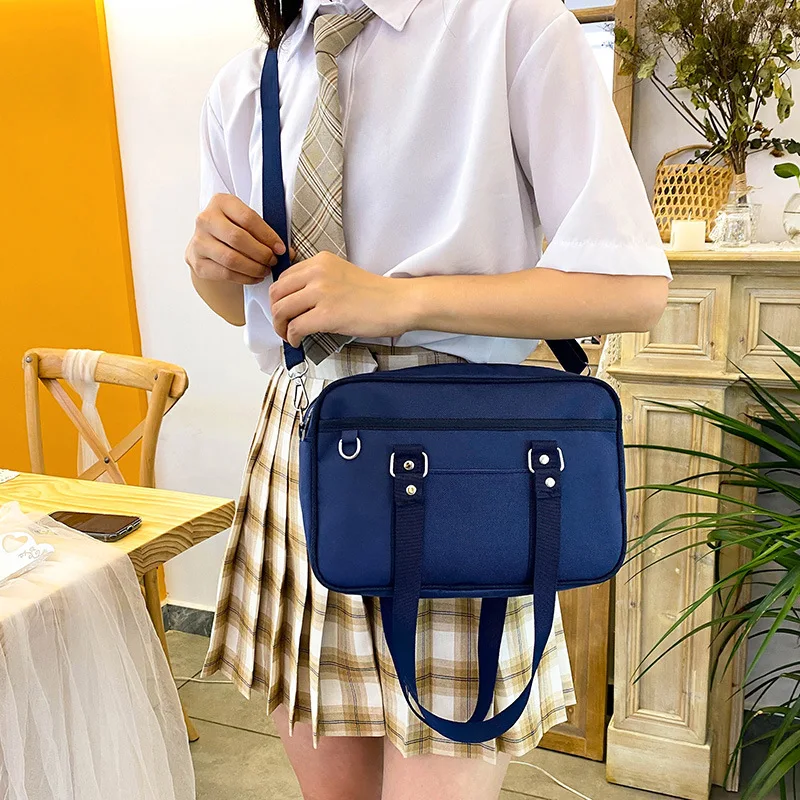 JK Uniform Bag School Girls Preppy Style borsa a tracolla giapponese JK piccola borsa in Nylon borse borsa a mano semplice borse a tracolla donna