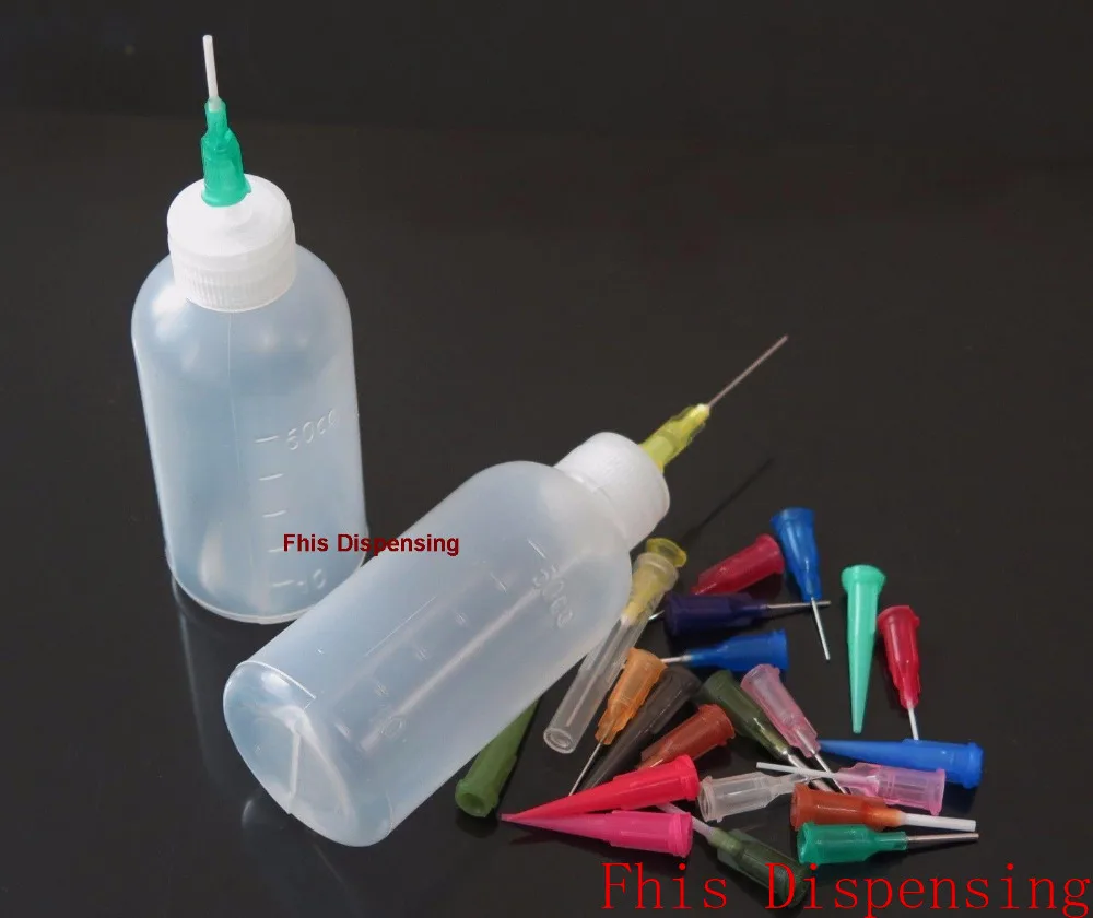 50cc ขวด Dispensing Needle Tip Loctite EFD อีพ็อกซี่สีของเหลว
