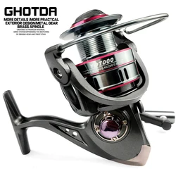 GHOTDA 5.2:1 Fishing Reel 1000 2000 3000 4000 5000 6000 Spinning Fishing Reel 13BB Saltwater Fishing Reel Wheel