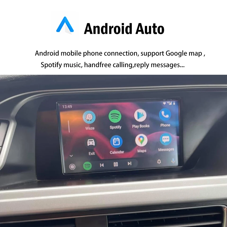 Pantalla de concierto A4 B8 CarPlay para coche, espejo integrado para Android, sin MMI, Control por voz, Siri