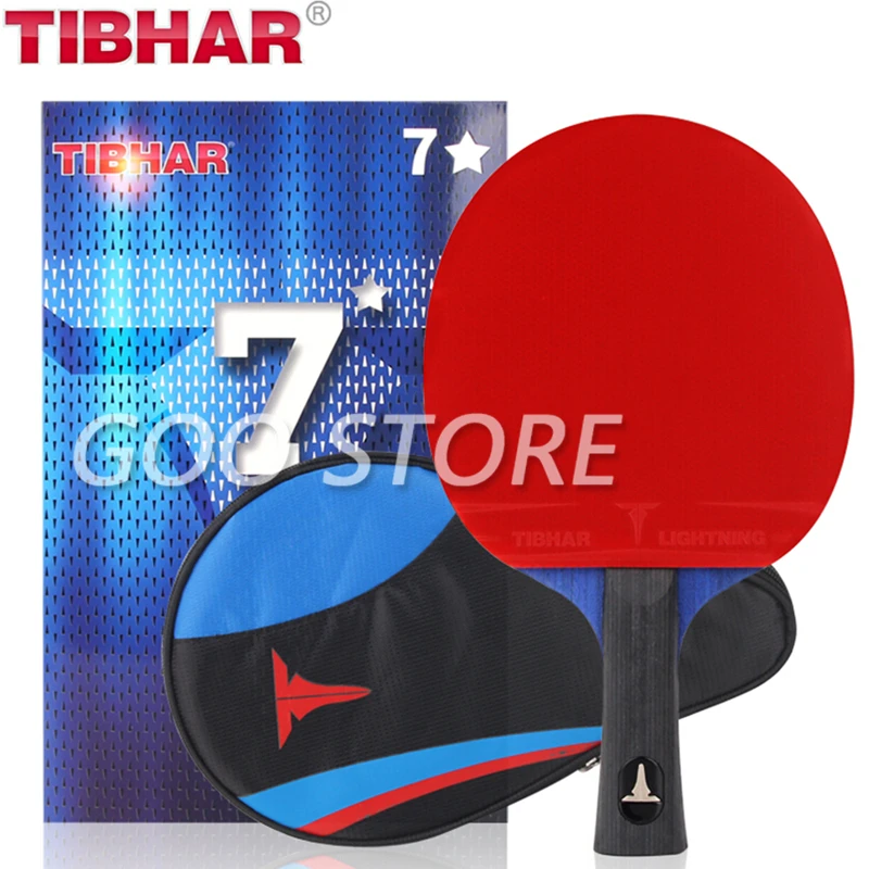 TIBHAR Table Tennis Racket 6/7/8/9 Stars All-round Pipmles in Ping Pong Rackets Blade with Sponge