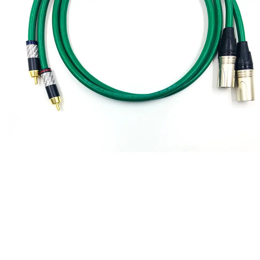 Thouliess Paar Koolstofvezel RCA naar XLR Gebalanceerde Audiokabel RCA Male naar XLR Male Interconnect Kabel met MCINTOSH USA-Kabel