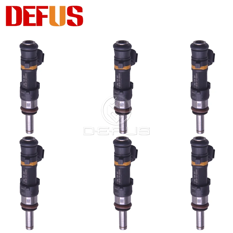 DEFUS 6PCS 0280158367 For Logan Sandero CLIO Captur Twingo 1.2 1.6 16V Replacement Nozzle Injection Values Flow Matched