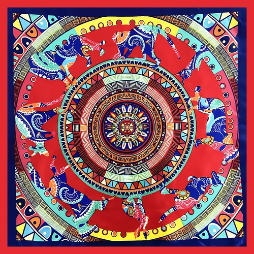 Imagen 2 del producto Bufanda pequeña cuadrada de seda de imitación para mujer, pañuelo versátil para negocios, ocio, ocupación, 60cm, Europa, Primavera, 2022