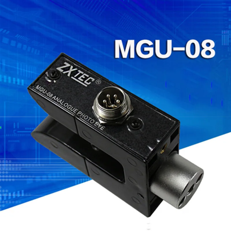 

Zhongxing Industrial Control MGU-08, analog transmission edge following optoelectronic eye zxtec, analog optoelectronic gk-9 /10