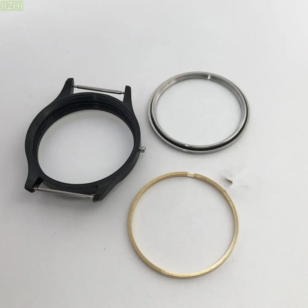 Black/Silver Optional Waterproof Stainless Steel Watch Case For ETA6497/6498 Watch Movement Replacement Watches Accessories