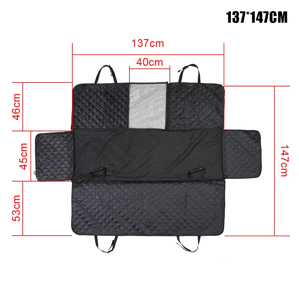 Car Seat Cover Waterproof Trunk Protector Mattress For Dogs Cat Dog Cushion Car Rear Back Mat Pet Travel Carrier