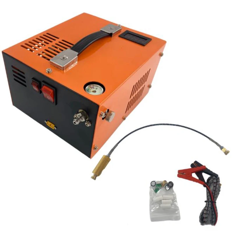 Portable Air Compressor 110V/220V/12VAuto Shut Off Electric Pump With Built In Transformer
