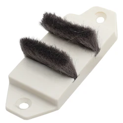 2pcs Sliding door sealing strip Dust stopper Window slot sealer up and down track rubber buffer block with brush window Hardware