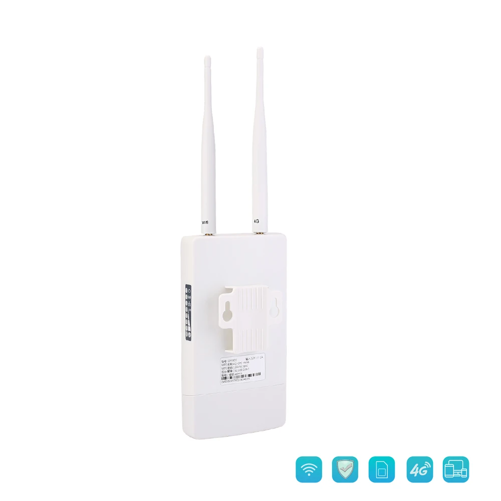 4G Router Outdoor Waterproof 4G SIM Wifi Router Wireless CPE Unlocked FDD/TDD CAT4 150Mbps for IP Camera