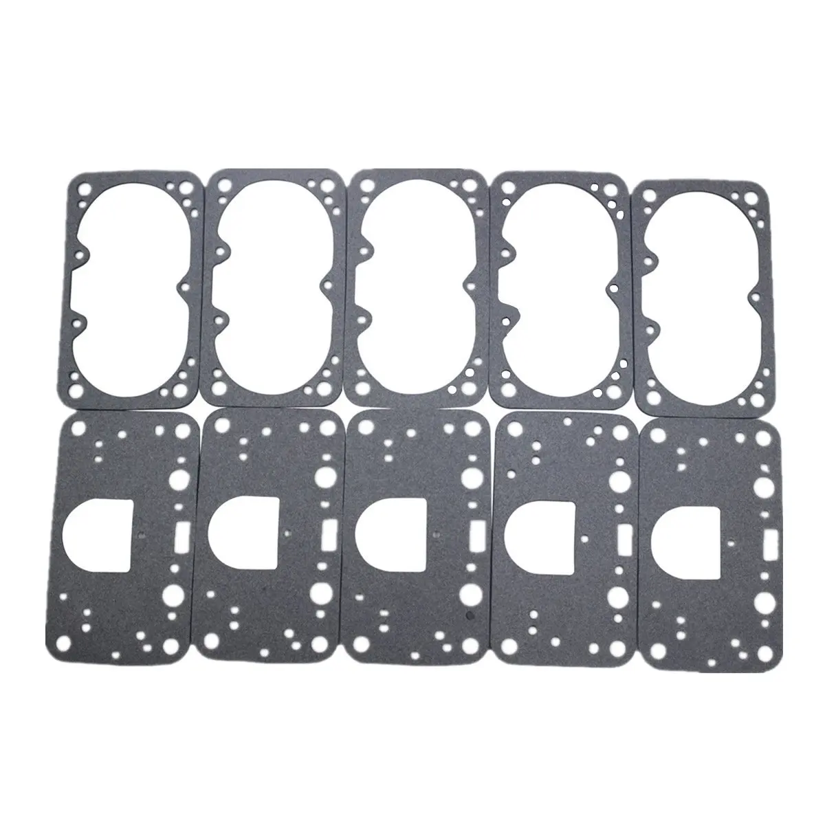 5 Pcs Float Bowl and Metering Block Gaskets for Holley QFT AED 390-1050 Double Pumper 2 Circuit Carburetors