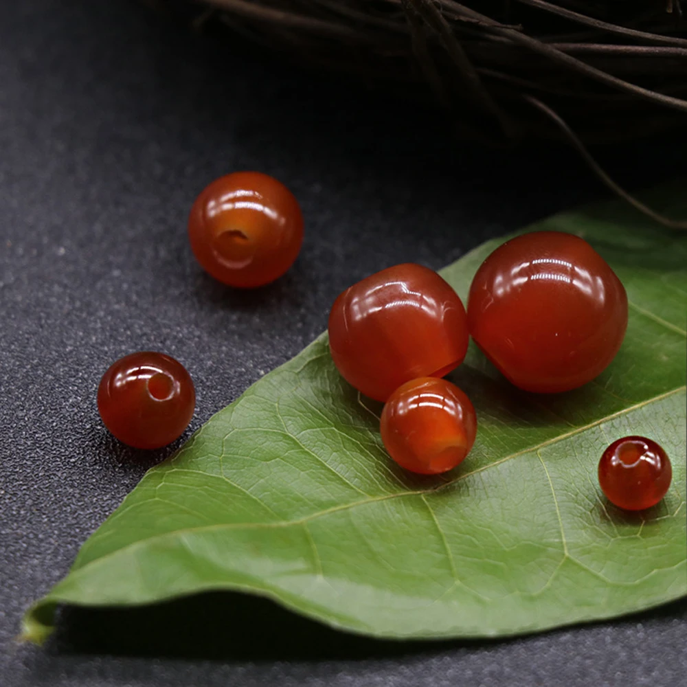 5szt naturalny czerwony agat kamień duże koraliki z dziurką 2-5mm otwór Abacus koraliki pani tworzenia biżuterii naszyjnik DIY akcesoria do