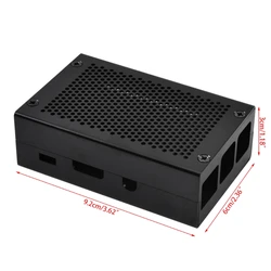 Aluminum Alloy Case Cover Metal Enclosure For Raspberry 3 Model 2 / B+/Pi3B 3B+ Cover Protector Box with Fan