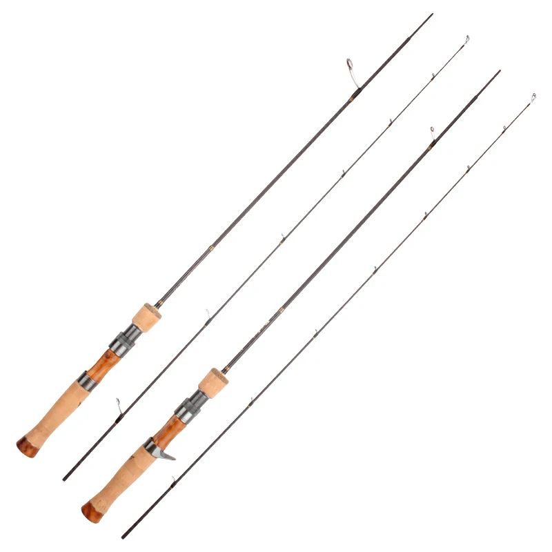 

RUKE Lure Soft fishing Rod 2 Sections Spinning Casting Rod SIC Guider Golden camphor Wood Wheel Seat Soft Wood Handle