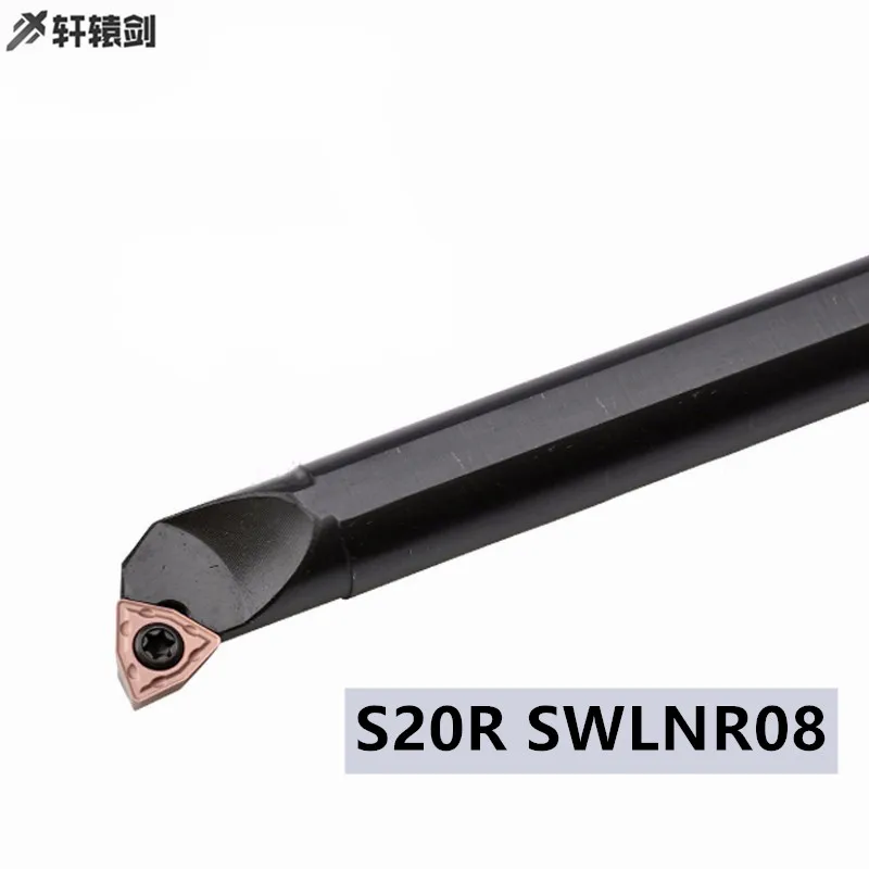 Suporte de ferramenta de corte para torno, barra de perfuração interna, cnc, s20r, swl08, swlnl08, s20r, tbmg, 1 peça
