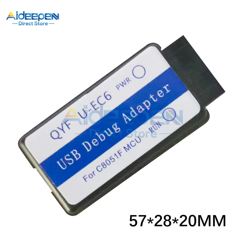 Programmateur de téléchargement d'émulateur universel USB U-EC6, Compatible avec C8051, gamme complète de mcu, prise en charge de WIN XP, WIN7, WIN8, WIN10