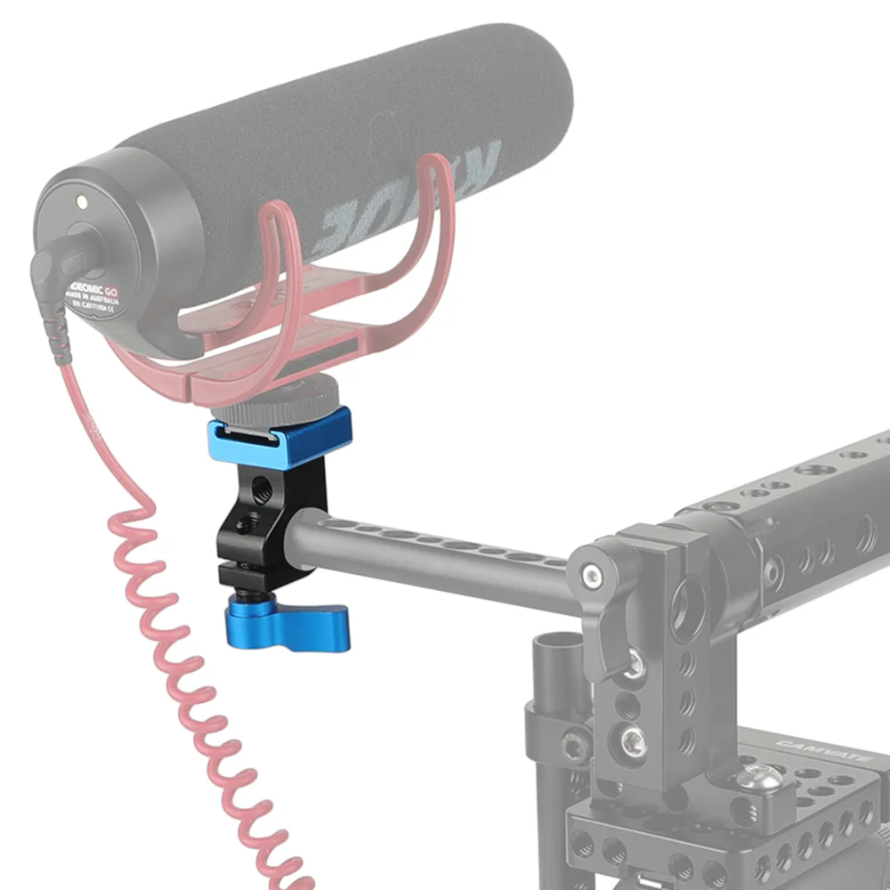 CAMVATE ستاندرد 15 مللي متر جانب واحد قضيب حامل مع الحذاء البارد محول تركيب ل Monior/كاميرا مضيا/EVF حامل دعم جديد