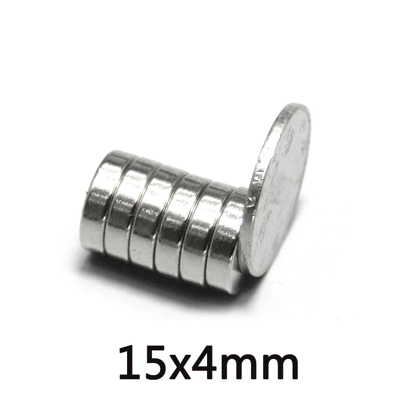 20/30/50pcs 15x4 mm Strong Cylinder Rare Earth Magnet 15mmx4mm Round Neodymium Magnets 15x4mm Mini Small Magnet 15*4 mm