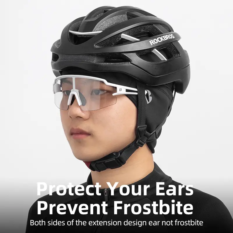 ROCKBROS Winter Cycling Caps Windproof Thermal Fleece Ski Riding Motorcycle Hats Bicycle Cap Bandana Ciclismo Headband Bike Caps - 2