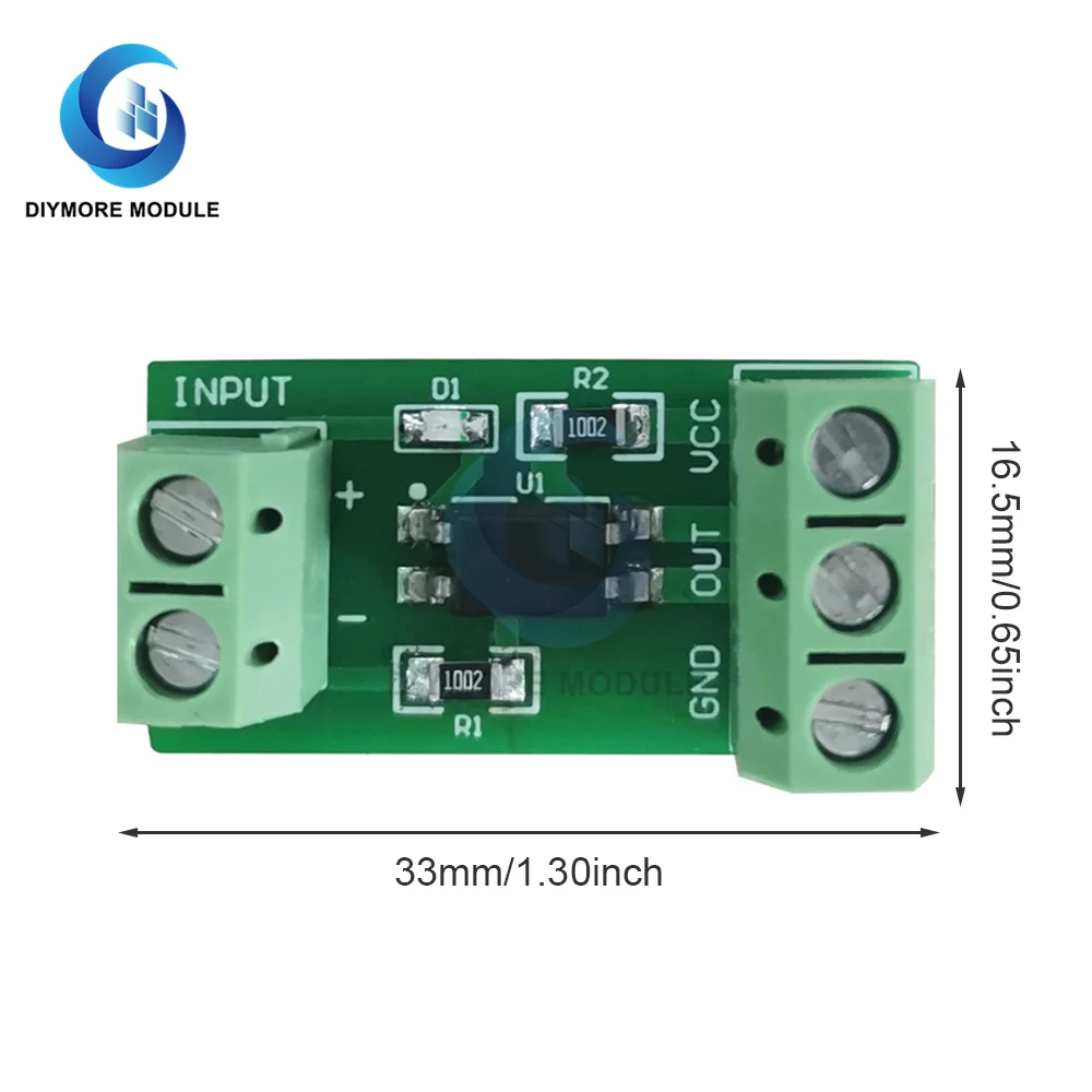 1 way optocoupler isolation module photoelectric isolator signal isolation anti-interference 3-5V/12V/24V