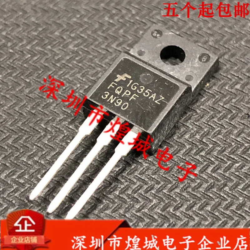 10PCS   FQPF3N90  TO-220F 900V 3A 5