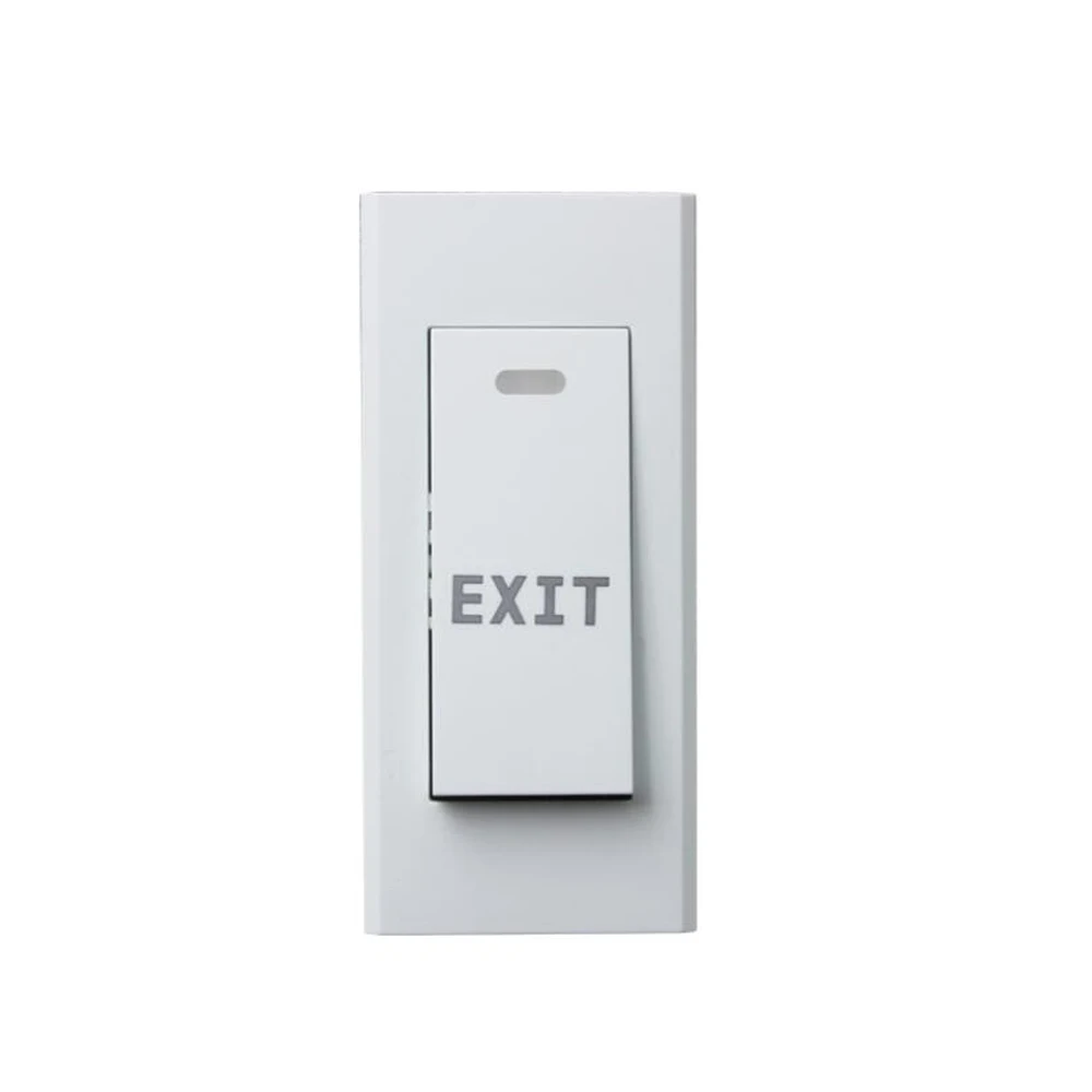 NO/NC/COM Narrow Exit Button Wall Mount Exit Button Push Door Release Exit Button Switch For Electric Access Control System M3D