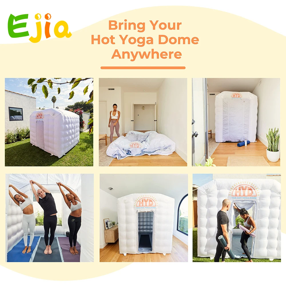 

New Inflatable Hot Yoga Dome Portable Lightweight & Set Up Easy Outdoor Inflatable Home Dome Tent For Yoga/Gym/Exercise