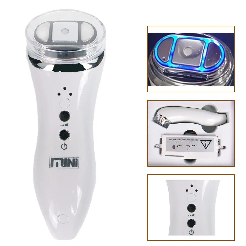 Ultrasonic Mini Hifu High Intensity Focused Ultrasound Facial Lifting Machine Face Lift RF LED Anti Wrinkle Skin Care Spa Beauty