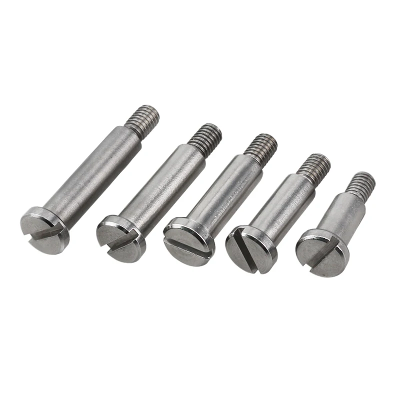 1PCS M3 M4 M5 Slotted Plug Screw Partial Thread Shoulder Screws Bolt 303 Stainless Steel
